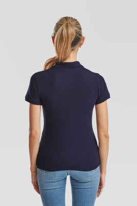 Granatowa koszulka damska Polo Fruit of the Loom