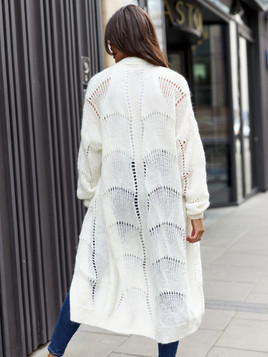 Kardigan ecru By o la la cxp1126.ecru