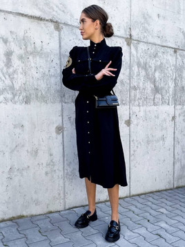 Sukienka czarna Cocomore cmgSK1493.R21