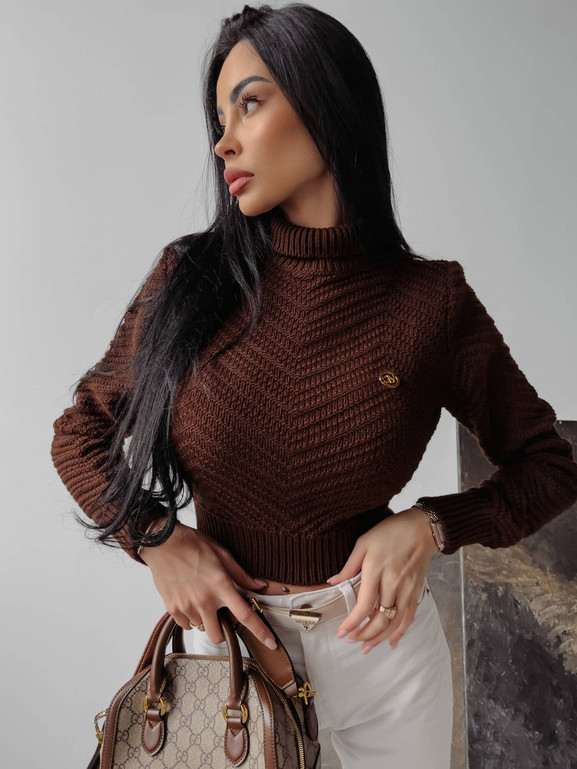 Brązowy golf EMMIE OLAVOGA