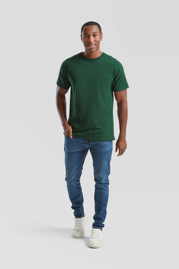 Zielona koszulka męska Valueweight Fruit of the Loom