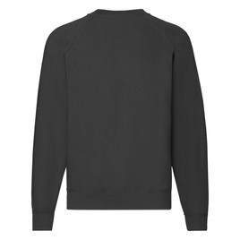 Czarna bluza męska Raglan Sweat Fruit of the Loom 
