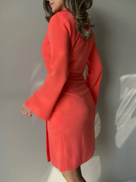 Sukienka pomarańczowa By o la la cxp1185.orange