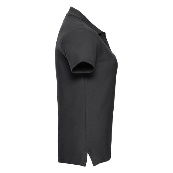 Antracytowa koszulka polo damska z bawełny Ultimate Russell