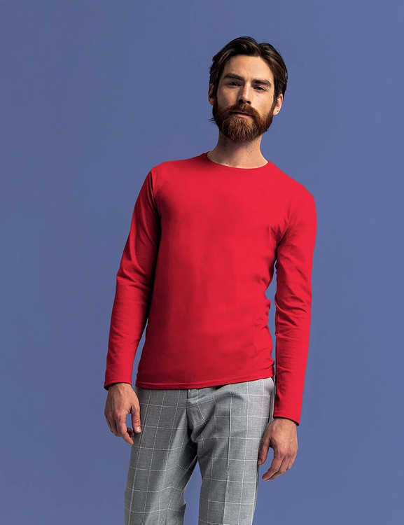 Czerwona koszulka męska Iconic Fruit of the Loom