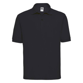 Czarna koszulka męska Polycotton Polo Russell