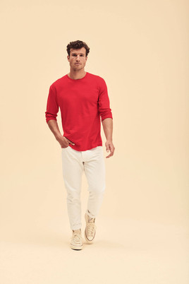 Czerwona koszulka męska Iconic Fruit of the Loom