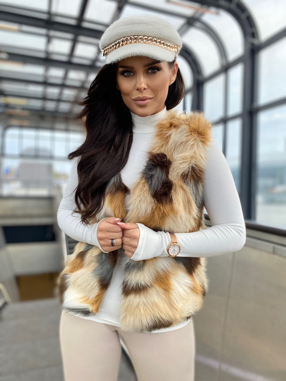 Kamizelka brązowa Yups DT-025.R00