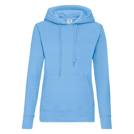 Błękitna bluza z kapturem Hooded Sweat Fruit of the Loom 