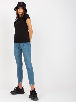 Czarny bawełniany damski t-shirt BASIC