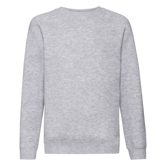 Szara bluza dziecięca Raglan Sweat Fruit of the Loom