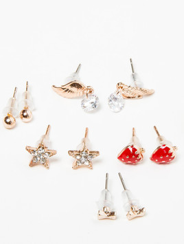 Kolczyki w kolorze złota Yups dbi0447.R00