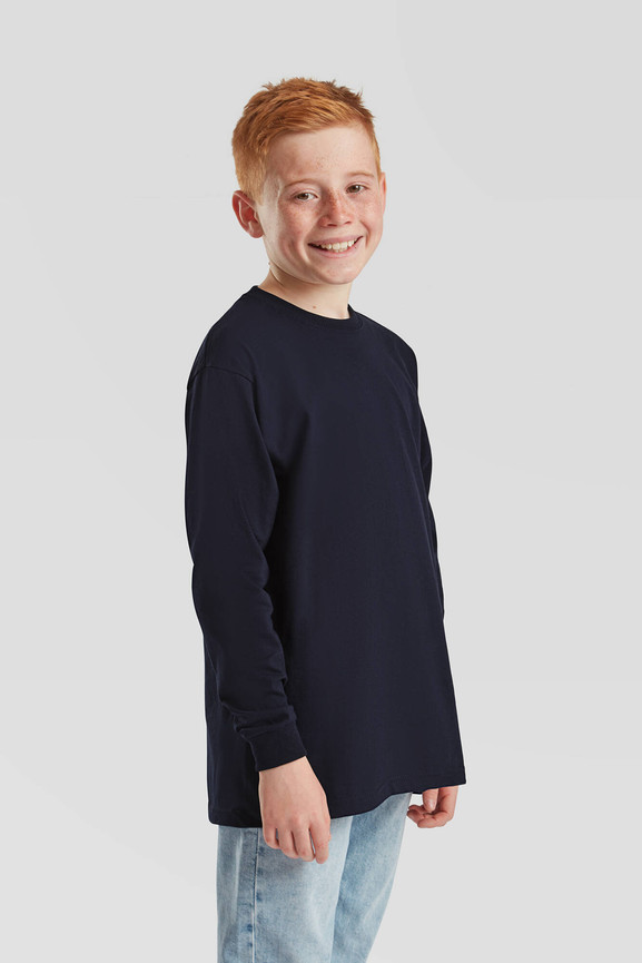 Granatowa koszulka dziecięca Valueweight Fruit of the Loom