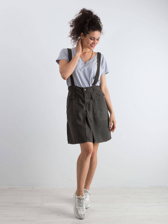 Spódnica khaki Yups cmu0530.R69