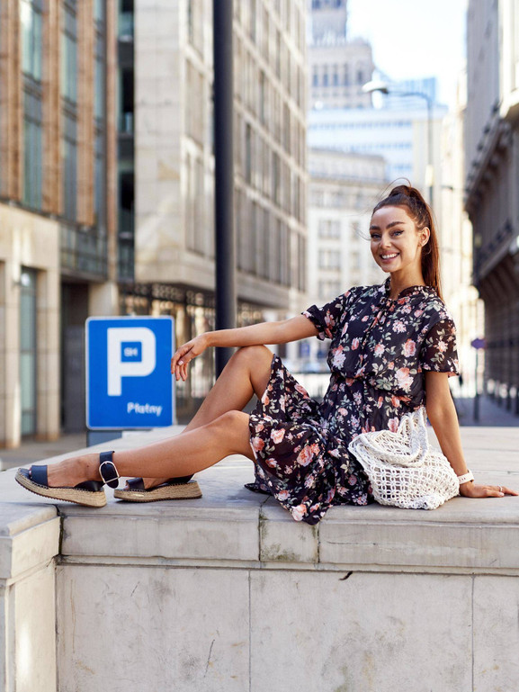 Sukienka czarna Yups cwd0460.R21