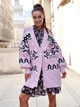 Kardigan różowy Cocomore cmgB148.S14 