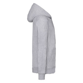 Szara bluza męska z kapturem Lightweight Zip Thru Hooded Sweat Fruit of the Loom 