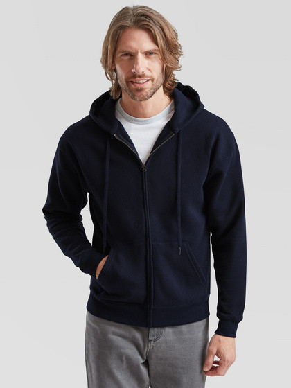 Granatowa bluza męska z kapturem Premium Fruit of the Loom