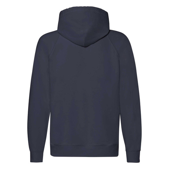 Granatowa bluza męska z kapturem Lightweight Zip Thru Hooded Sweat Fruit of the Loom