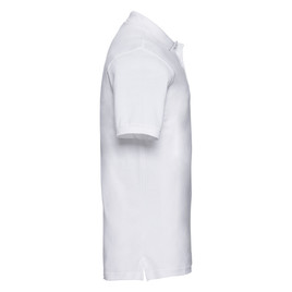 Biała koszulka męska polo 100% bawełna Russell