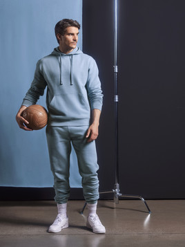 Niebieskie męskie spodnie dresowe Authentic Jog Pant Russell 