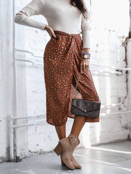 Brązowa spódnica Cocomore cmgSP1076.brown