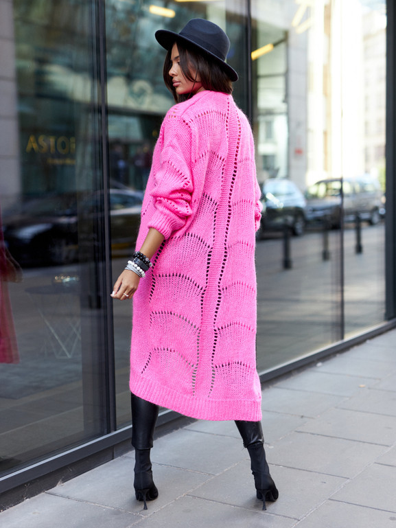 Kardigan różowy By o la la cxp1126.hotpink