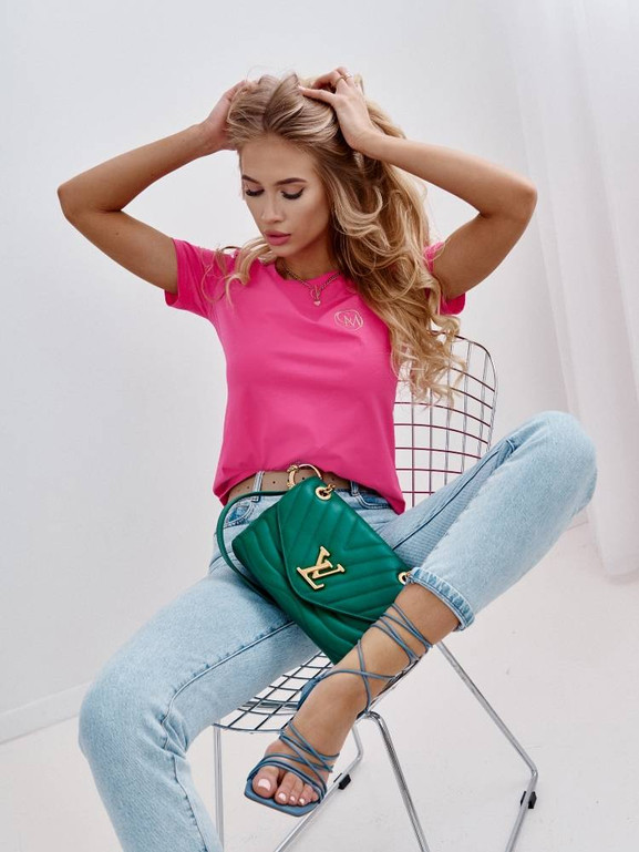 Bluzka różowa Cocomore amgTS732.hot pink