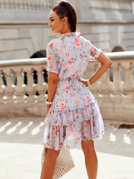 Sukienka niebieska Yups cwd0460.R34