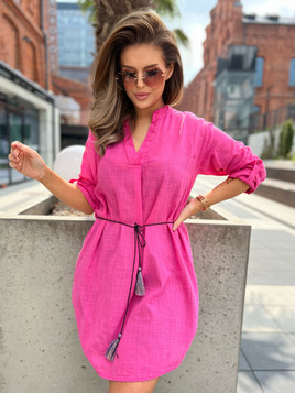 Sukienka różowa Och Bella BI-2021977.hotpink