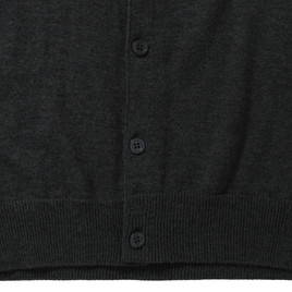 Antracytowy kardigan męski bez rękawów Russell