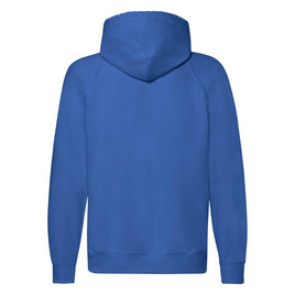Niebieska bluza męska z kapturem Lightweight Zip Thru Hooded Sweat Fruit of the Loom 
