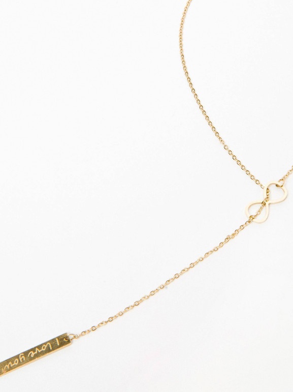 Naszyjnik w kolorze złota Yups dbi0473.R06