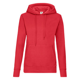 Czerwona bluza z kapturem Hooded Sweat Fruit of the Loom 
