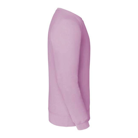 Różowa bluza męska Raglan Sweat Fruit of the Loom