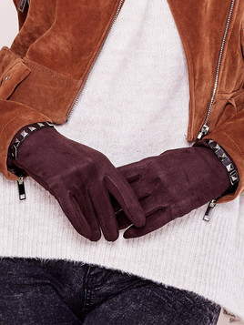Rękawiczki brązowe Yups bx4217.R19 