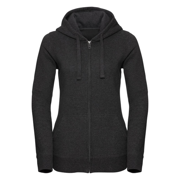 Damska bluza Authentic Melange Zipped Hooded Sweat Russell