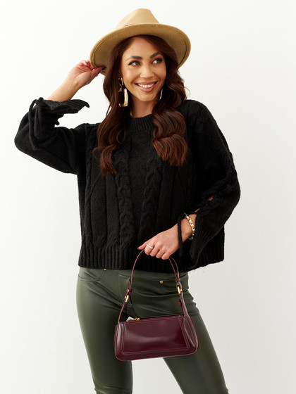 Sweter czarny Cocomore cxp0367.R21