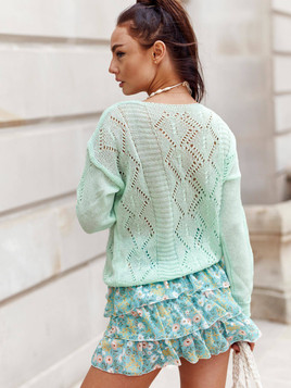 Sweter zielony Yups cwd0457.R26 