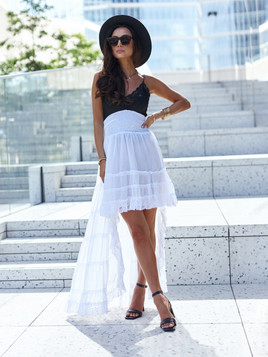 Sukienka biała By o la la wxp0804.R01