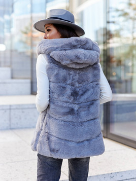 Kamizelka szara Och Bella 2116.S48