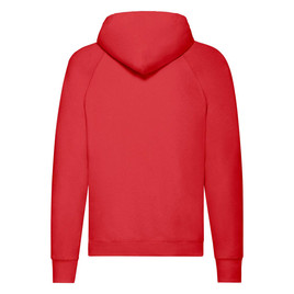 Czerwona bluza męska z kapturem Lightweight Hooded Sweat Fruit of the Loom
