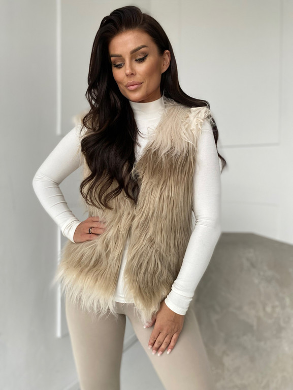 Kamizelka beżowa Yups DT-067.R40