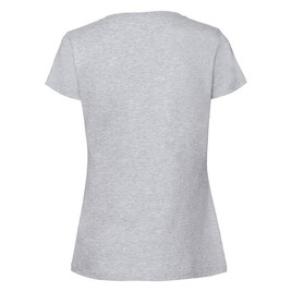Szara koszulka damska Iconic 195 Ringspun Premium Fruit of the Loom