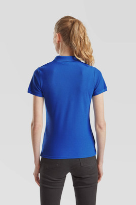 Niebieska koszulka damska Polo Fruit of the Loom 
