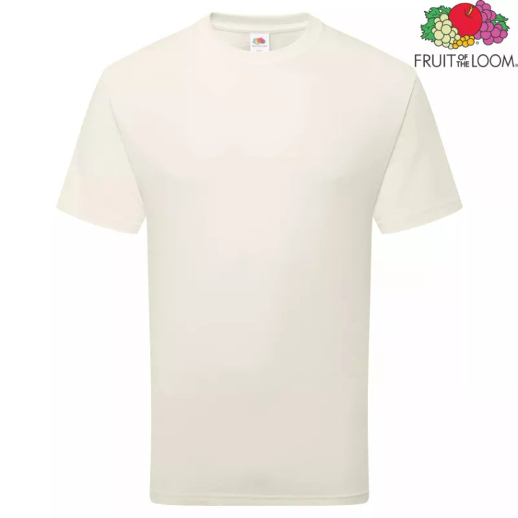 Beżowa koszulka Pure Cotton T  Fruit of the Loom