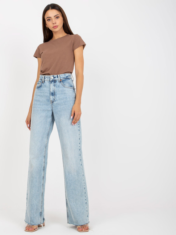 Cappuccino bawełniany damski t-shirt BASIC