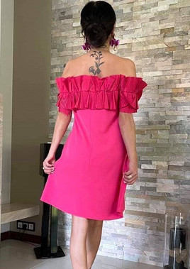 Sukienka różowa Amore Amore wxp0735.R44