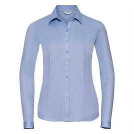 Damska koszula z długim rękawem, Herringbone Shirt Russell