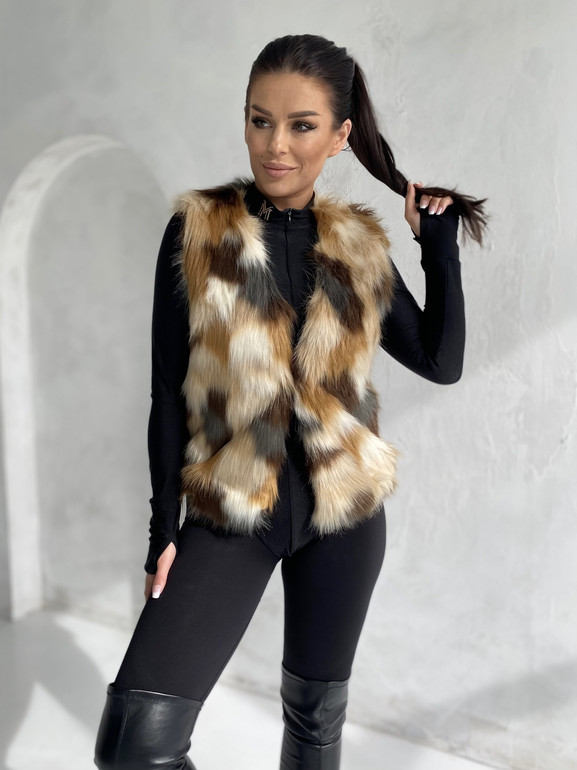 Kamizelka brązowa Yups DT-025.R00